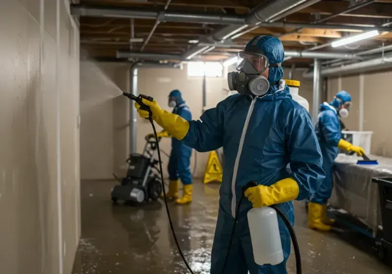 Basement Sanitization and Antimicrobial Treatment process in Nebraska City, NE