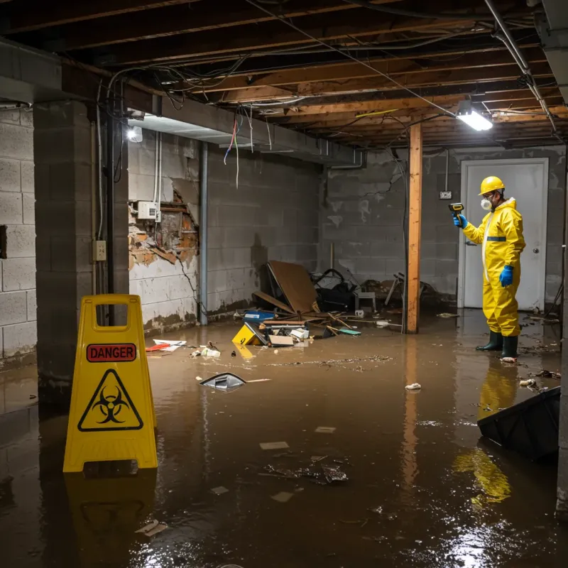 Flooded Basement Electrical Hazard in Nebraska City, NE Property